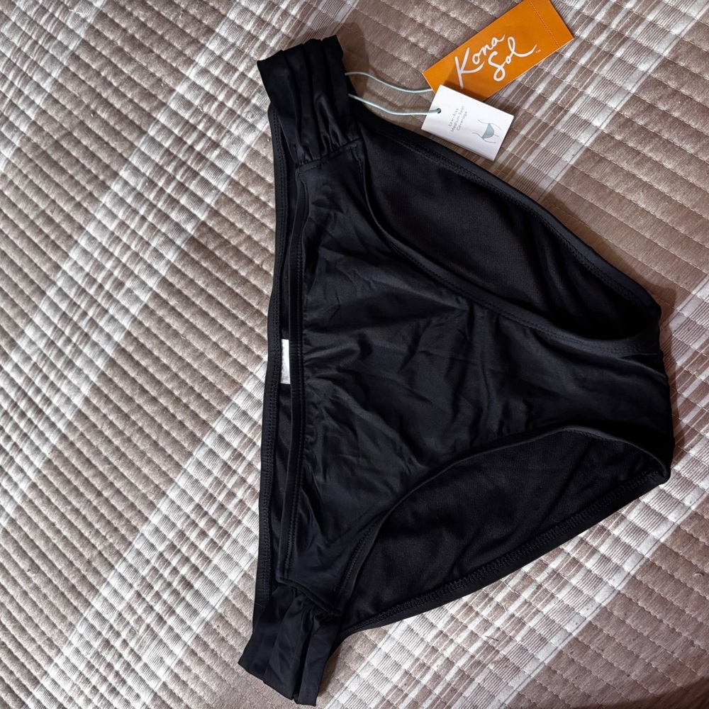 Kona Sol Elegant Black Swim Bottom